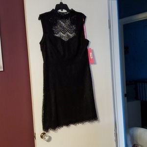 Betsey Johnson Lace little black dress size 14